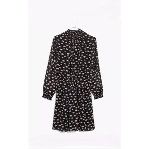 Black floral Mockneck Dress from Madewell size large